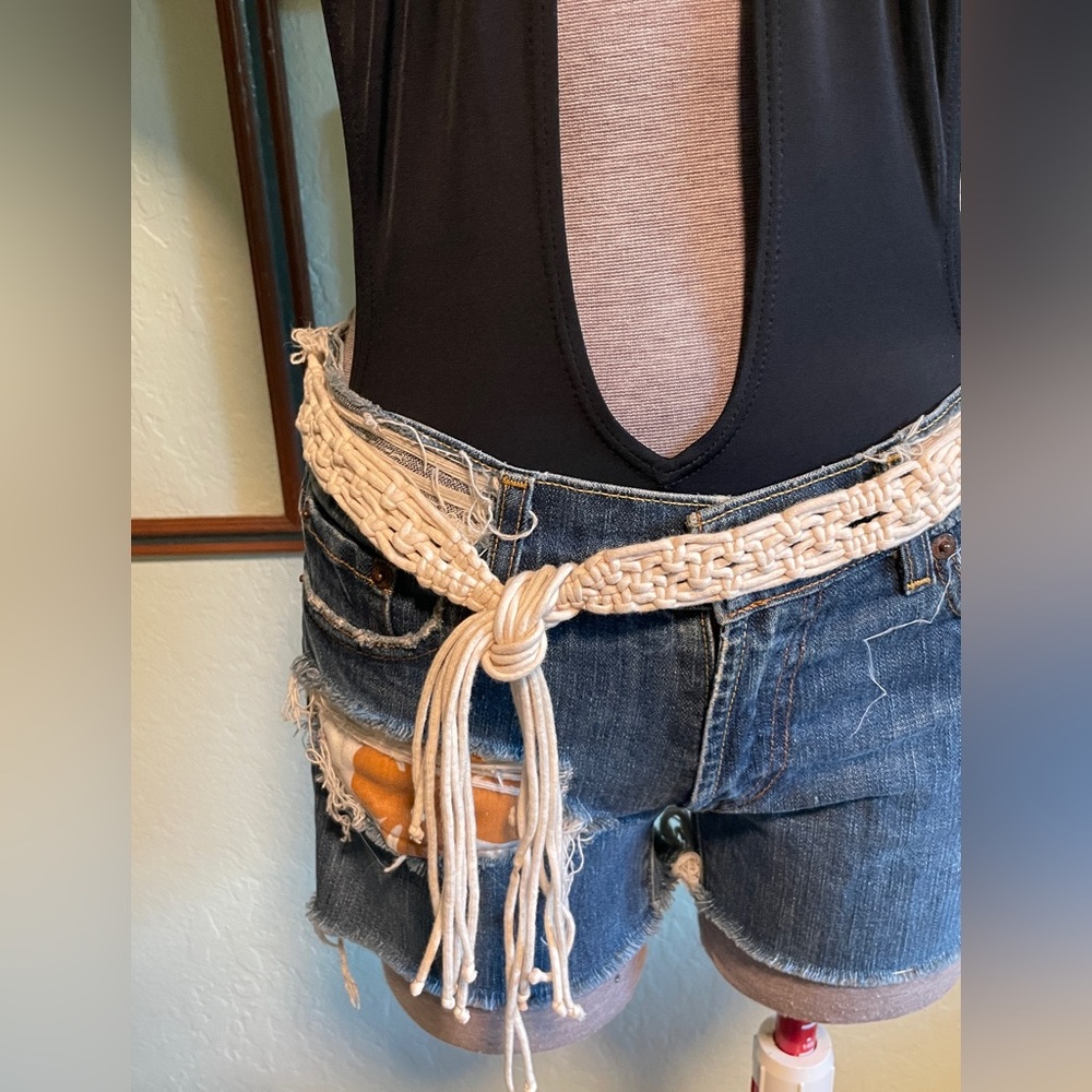 Vintage Boho Macrame Belt